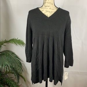 Karen Scott  Lux V-neck sweater